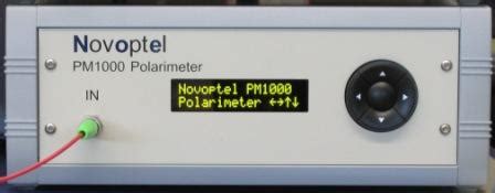 polarimeter pm1000 novoptel|Novoptel: Polarimeter: Polarimetry.